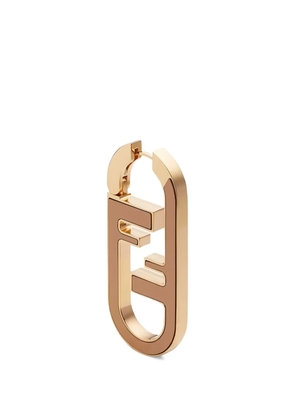 FENDI O'Lock logo-plaque earring - Pink