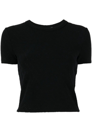 Alexander Wang logo-jacquard knitted top - Black