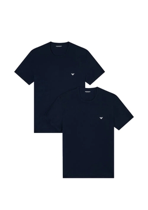 Emporio Armani crew-neck logo T-shirt (set of two) - Blue