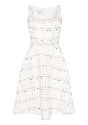Giambattista Valli flared bouclé mini dress - White