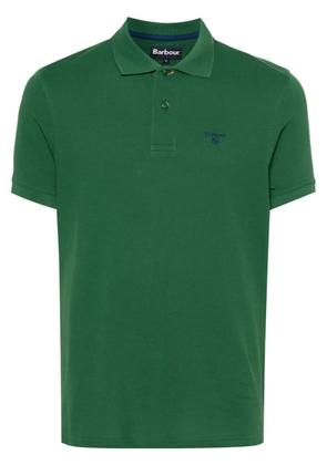 Barbour logo-embroidered cotton polo shirt - Green