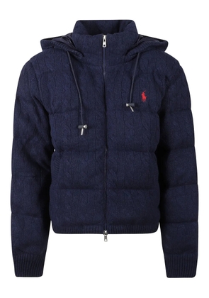 Polo Ralph Lauren cable-knit hooded jacket - Blue