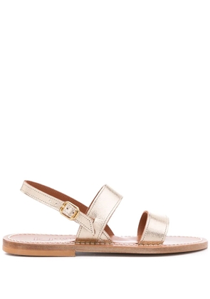 K. Jacques buckled leather sandals - Gold