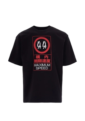 44 LABEL GROUP print T-shirt - Black