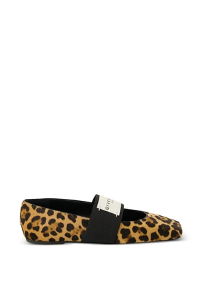 Givenchy leopard ballet flats - Brown