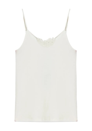 Hanro lace-trimmed top - White