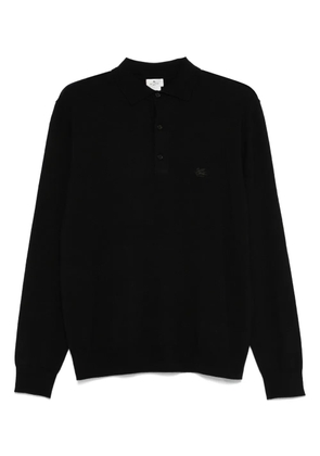 ETRO embroidered-logo polo shirt - Black