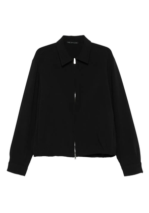Low Brand zip-front collared shirt jacket - Black