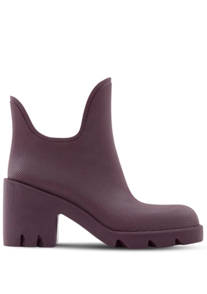 Burberry 70mm round-toe slip-on boots - Purple