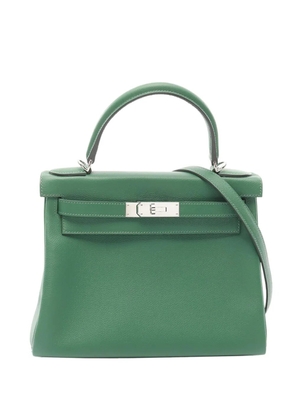 Hermès Pre-Owned 2020 Evercolor Kelly II Retourne 28 satchel - Green