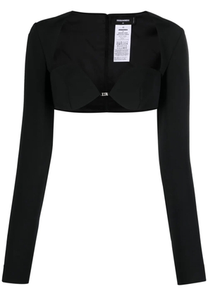 DSQUARED2 long-sleeved cropped top - Black