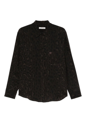 Blazé Milano leopard-pattern patch-pocket shirt - Brown