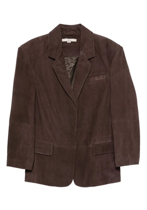 REMAIN suede single-breasted blazer - Brown