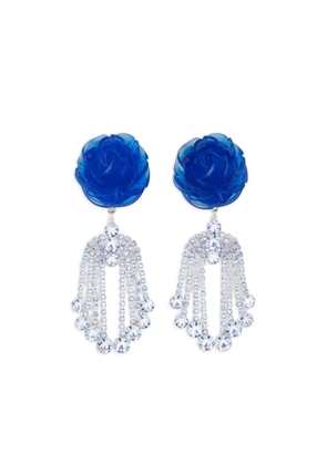 Magda Butrym rose-embellished earrings - Blue