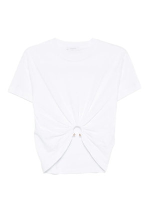 Rabanne ring-detail T-shirt - White