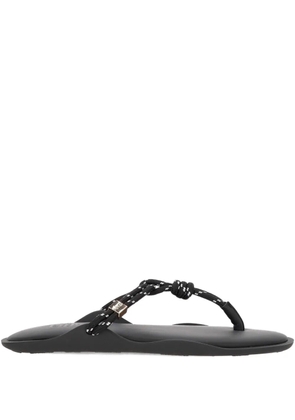 Flòwze knotted flat sandals - Black