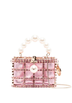 Rosantica Holli Pocket crystal-embellished mini bag - Pink