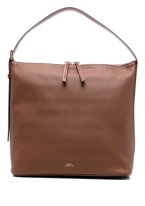 A.P.C. leather shoulder bag - Brown