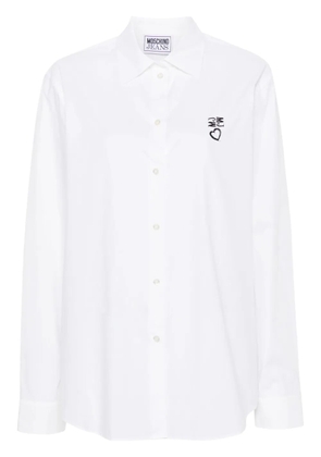 MOSCHINO JEANS logo-print shirt - White