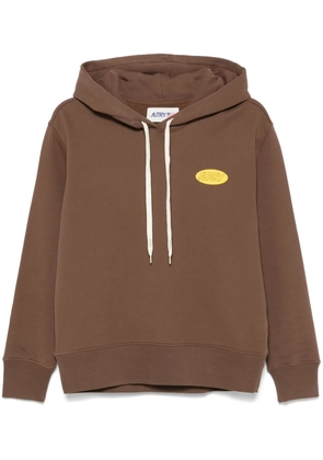 Autry printed logo hoodie - Brown