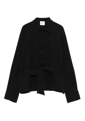 Alysi belted shirt - Black