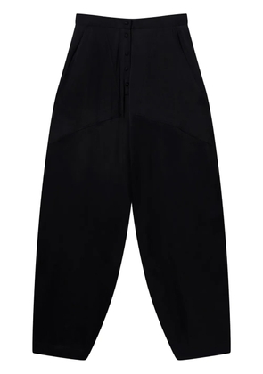 Stella McCartney panelled satin tapered trousers - Black