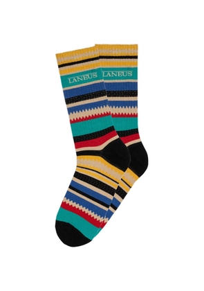 Laneus striped-pattern socks - Black