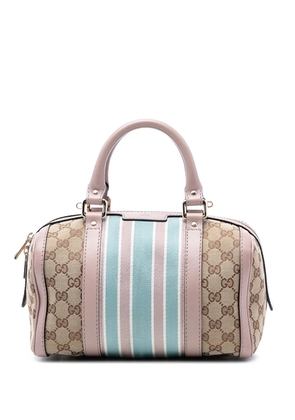 Gucci Pre-Owned 2016-2025 Small GG Canvas Web Joy Boston Bag satchel - Brown