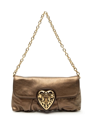 Gucci Pre-Owned 2000-2015 Metallic Calfskin Hysteria shoulder bag - Brown