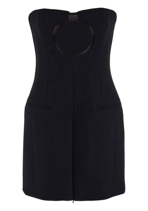 Ferragamo circle-print strapless fitted top - Black