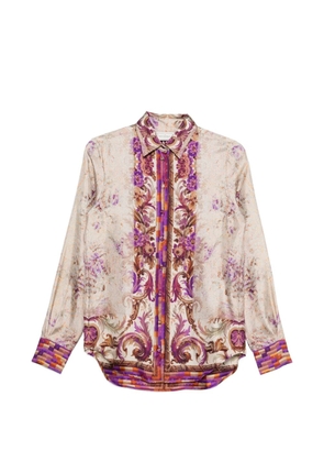 Pierre-Louis Mascia Aloe floral print shirt - Neutrals