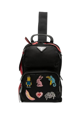 Prada Pre-Owned 2013-2026 Tessuto Robot Fluo Sling backpack - Black