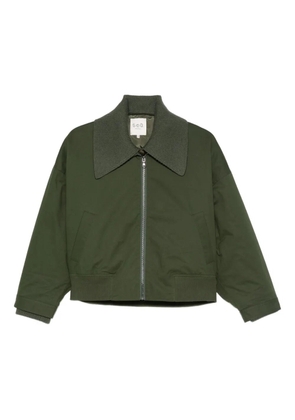Sea point-collar bomber jacket - Green
