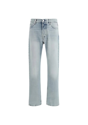 Haikure logo-patch straight-leg jeans - Blue