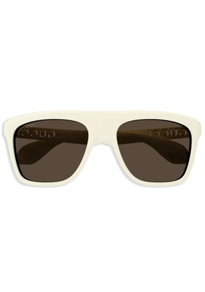 Gucci Eyewear pilot-frame sunglasses - White