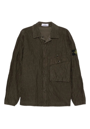 Stone Island ribbed corduroy shirt jacket - Green