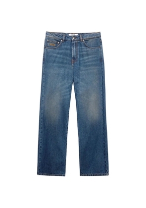 MSGM logo trousers - Blue