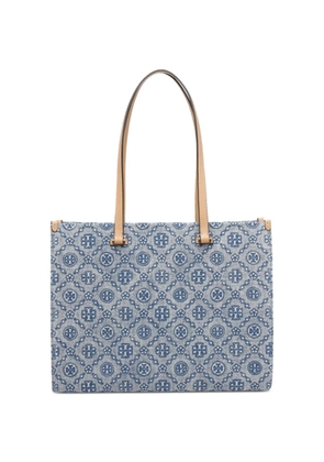 Tory Burch T Monogram denim tote bag - Blue