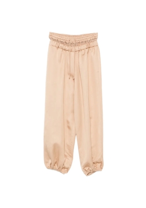 PNK lace-trim trousers - Neutrals