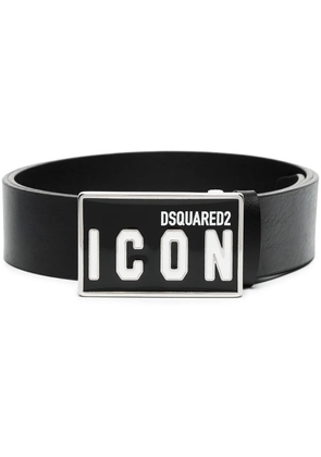 DSQUARED2 Icon leather belt - Black