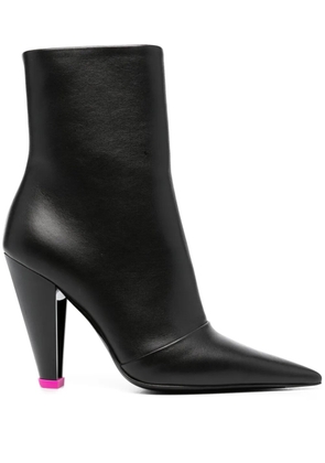 3juin 100mm leather ankle boots - Black