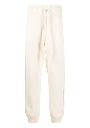 Off-White Diag-stripe knitted track pants - Neutrals