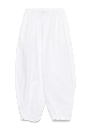 PINKO cotton tapered trousers - White