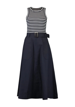 Veronica Beard Jordyn striped midi dress - Blue