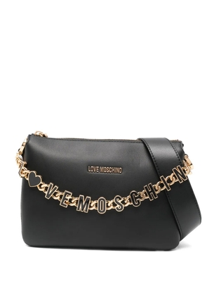 Love Moschino chain-embellished tote bag - Black