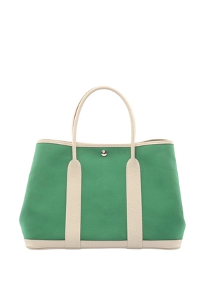 Hermès Pre-Owned 2016 Toile and Vache Garden Party PM tote bag - Green