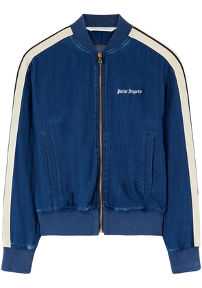 Palm Angels Chambre denim bomber jacket - Blue