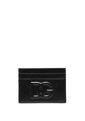 Dolce & Gabbana debossed-logo detail cardholder - Black