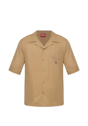 Diesel S-Ketlir embroidered short-sleeve shirt - Neutrals