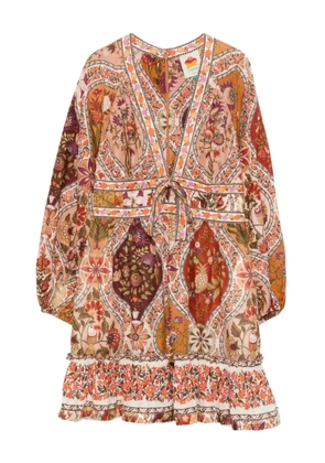 FARM Rio Romantic Nature mini dress - Orange
